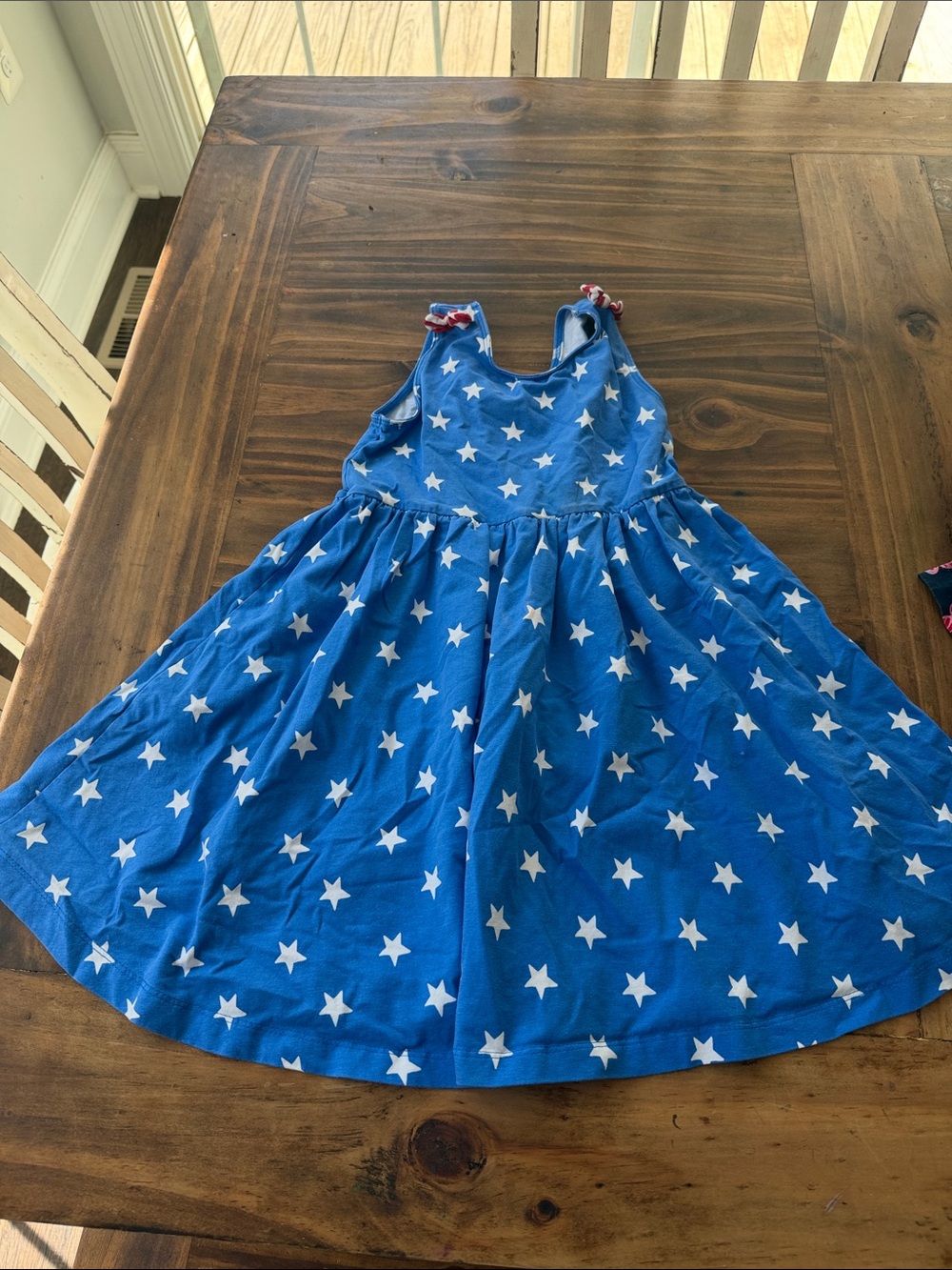 Ruffle Butts Blue Star Print Tank Dress